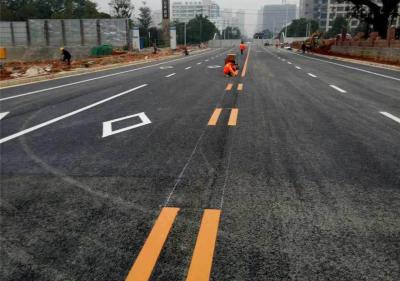 道路对向单黄虚线